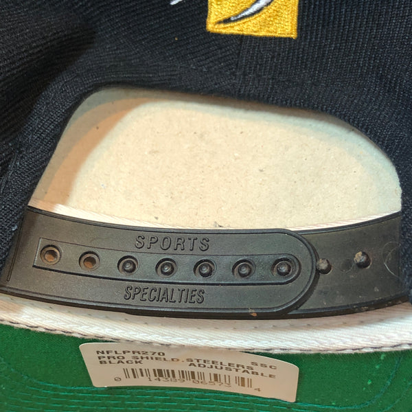 Vintage Deadstock NWT NFL Pittsburgh Steelers Sports Specialties Wool Snapback Hat