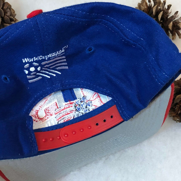Vintage Deadstock NWOT 1994 USA World Cup Apex One Wool Snapback Hat