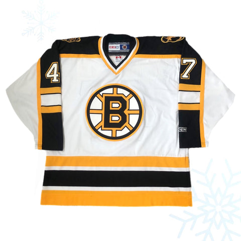 Vintage NHL Boston Bruins John Grahame CCM Jersey (XL)