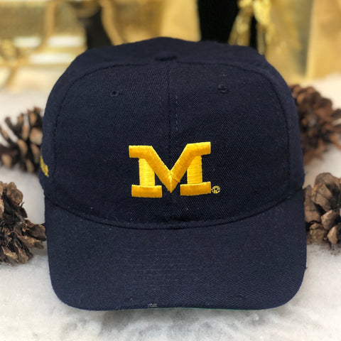 Vintage NCAA Michigan Wolverines American Needle Blockhead Wool Snapback Hat