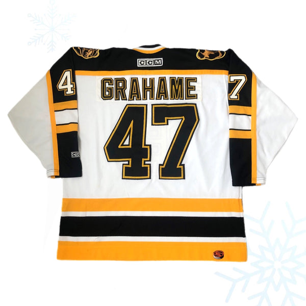 Vintage NHL Boston Bruins John Grahame CCM Jersey (XL)