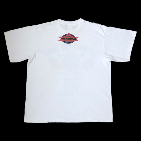 Vintage Nike 20th Anniversary "Respect the Game" 100 Years of Basketball Flight Force Air Jordan T-Shirt (XL)