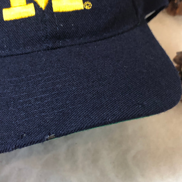 Vintage NCAA Michigan Wolverines American Needle Blockhead Wool Snapback Hat