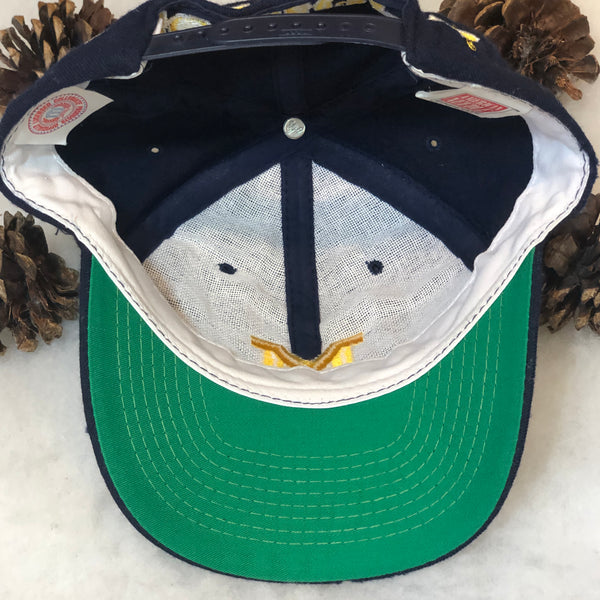 Vintage NCAA Michigan Wolverines American Needle Blockhead Wool Snapback Hat