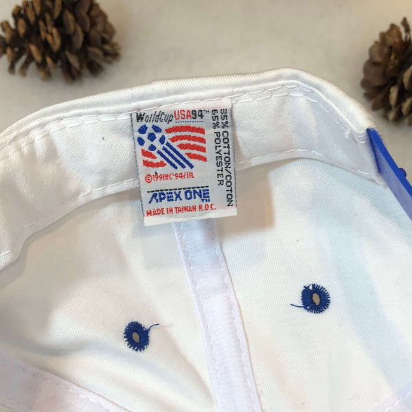 Vintage Deadstock NWOT 1994 USA World Cup Apex One Twill Snapback Hat