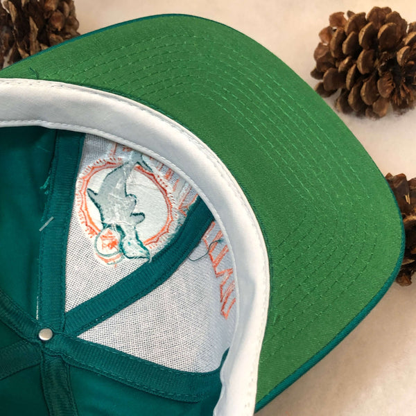 Vintage Deadstock NWT NFL Miami Dolphins The Game *YOUTH* Twill Snapback Hat