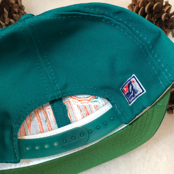 Vintage Deadstock NWT NFL Miami Dolphins The Game *YOUTH* Twill Snapback Hat