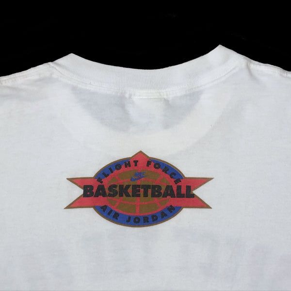 Vintage Nike 20th Anniversary "Respect the Game" 100 Years of Basketball Flight Force Air Jordan T-Shirt (XL)