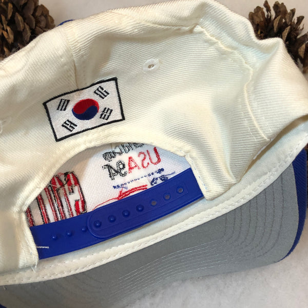 Vintage Deadstock NWOT 1994 South Korea World Cup Apex One Wool Snapback Hat