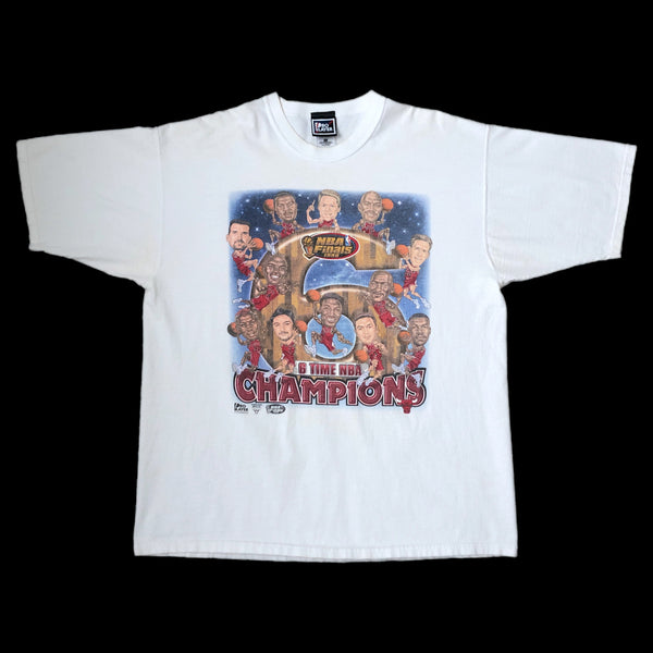 Vintage NBA Chicago Bulls 1998 Champions Pro Player Caricature T-Shirt (XL)
