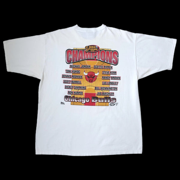 Vintage NBA Chicago Bulls 1998 Champions Pro Player Caricature T-Shirt (XL)