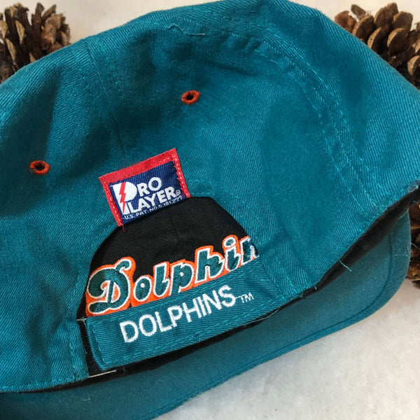 Vintage Deadstock NWOT NFL Miami Dolphins Pro Player Reversible Strapback Hat