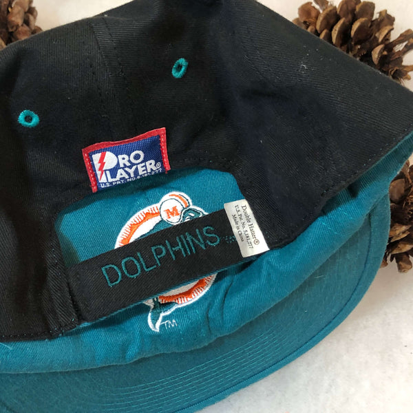 Vintage Deadstock NWOT NFL Miami Dolphins Pro Player Reversible Strapback Hat