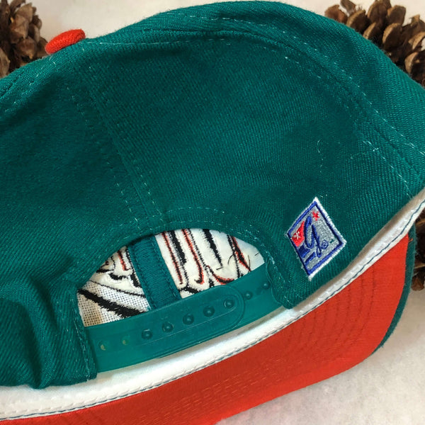 Vintage Deadstock NWOT NFL Miami Dolphins The Game Fin Wool Snapback Hat
