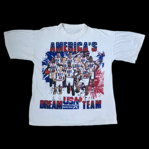 Vintage 1992 USA Basketball Dream Team Bootleg T-Shirt (M)