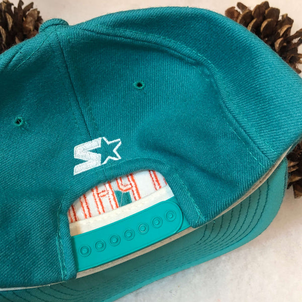 Vintage Deadstock NWT NFL Miami Dolphins Starter Arch Wool Snapback Hat