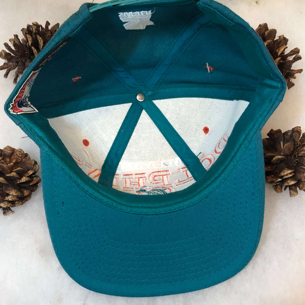 Vintage Deadstock NWT NFL Miami Dolphins Starter Tri-Power Arch Wool Snapback Hat
