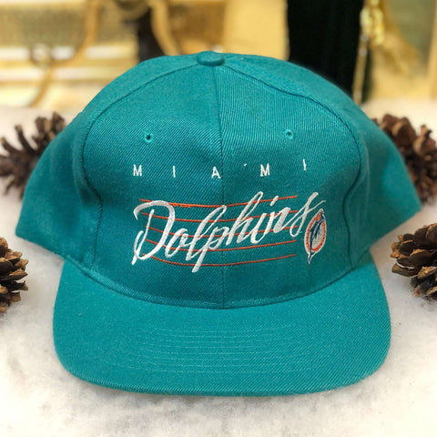 Vintage Deadstock NWOT NFL Miami Dolphins Drew Pearson Wool Snapback Hat