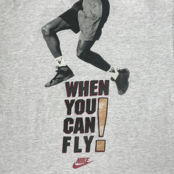 Vintage NBA Michael Jordan Nike Why Drive When You Can Fly T-Shirt (L)