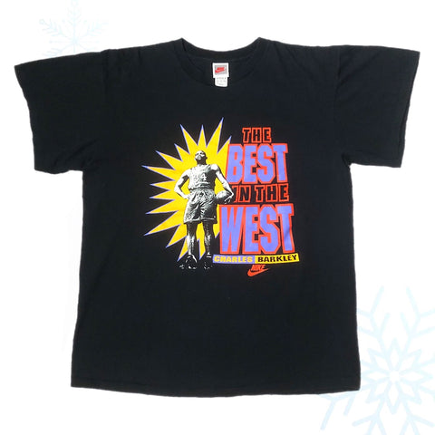 Vintage NBA Charles Barkley Phoenix Suns "The Best In The West" Nike T-Shirt (XL)