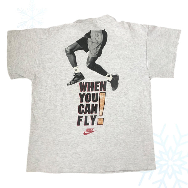 Vintage NBA Michael Jordan Nike Why Drive When You Can Fly T-Shirt (L)