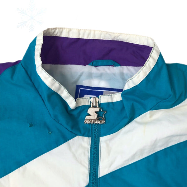 Vintage NBA Charlotte Hornets Starter Windbreaker Jacket (L)