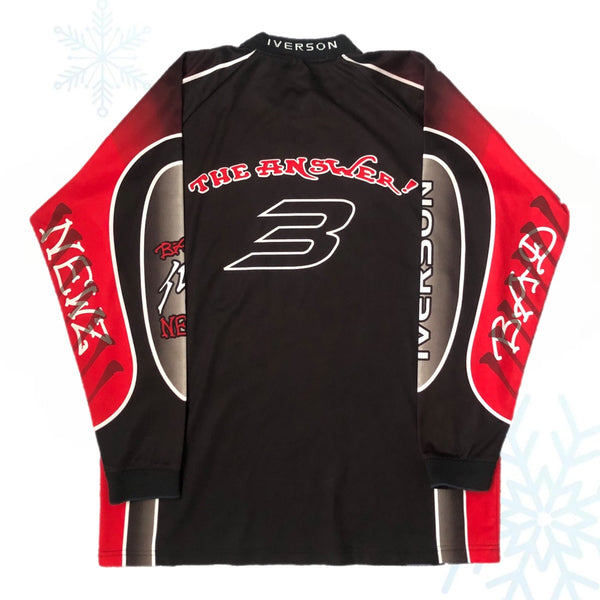 Vintage Allen Iverson The Answer Bad Newz Reebok BMX Motorcross Jersey (XL)