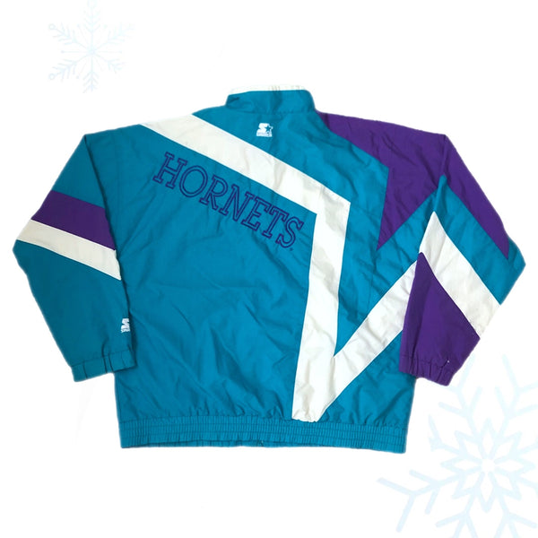Vintage NBA Charlotte Hornets Starter Windbreaker Jacket (L)
