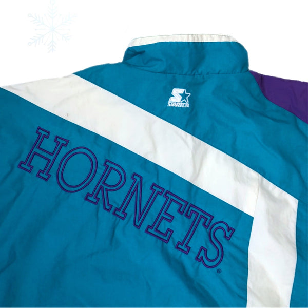 Vintage NBA Charlotte Hornets Starter Windbreaker Jacket (L)