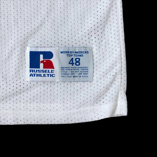 Vintage Deadstock NWT NFL New England Patriots Russell Athletic White Blank Jersey (Size 48)