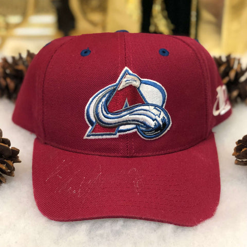 Vintage NHL Colorado Avalanche Logo Athletic Wool Snapback Hat