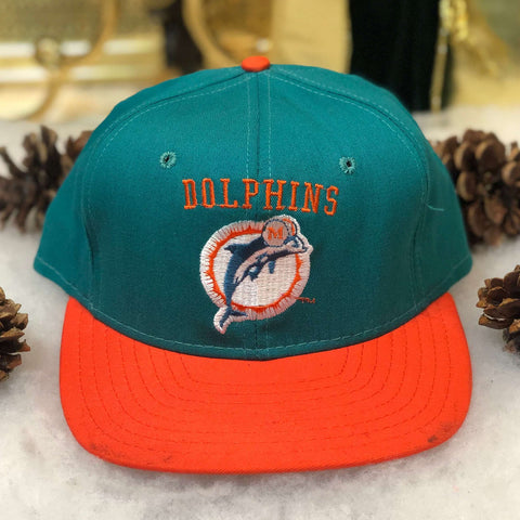 Vintage Deadstock NWOT NFL Miami Dolphins AJD Wool Snapback Hat
