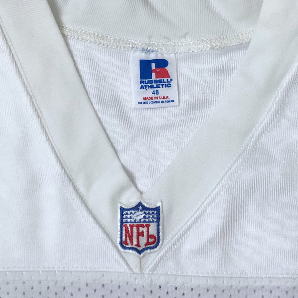 Vintage Deadstock NWT NFL New England Patriots Russell Athletic White Blank Jersey (Size 48)