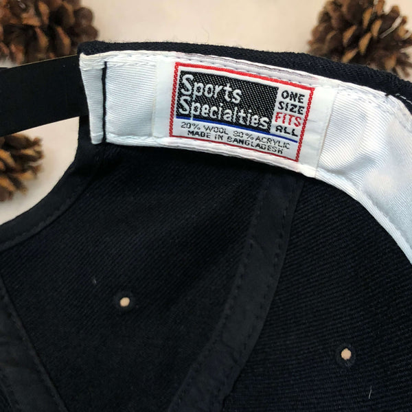 Vintage MLB Chicago White Sox Sports Specialties Plain Logo Wool Snapback Hat