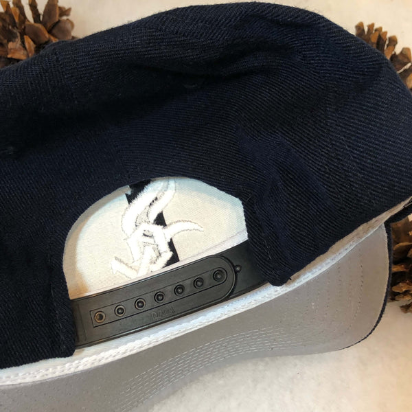 Vintage MLB Chicago White Sox Sports Specialties Plain Logo Wool Snapback Hat