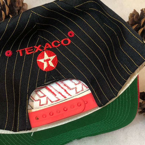 Vintage NASCAR Robert Yates Racing Texaco Pinstripe Wool YoungAn Snapback Hat