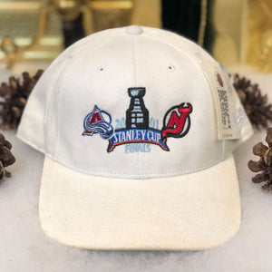 Vintage Deadstock NWT 2001 NHL Stanley Cup Finals Colorado Avalanche New Jersey Devils New Era Strapback Hat