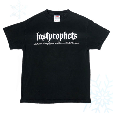Vintage 2004 Lostprophets "...but even through your doubts, we will still be here..." Rock Band T-Shirt (M)