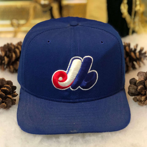 Vintage MLB Montreal Expos New Era Wool Snapback Hat