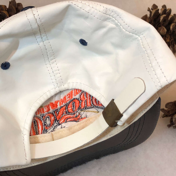 Vintage NFL Denver Broncos Leather Strapback Hat