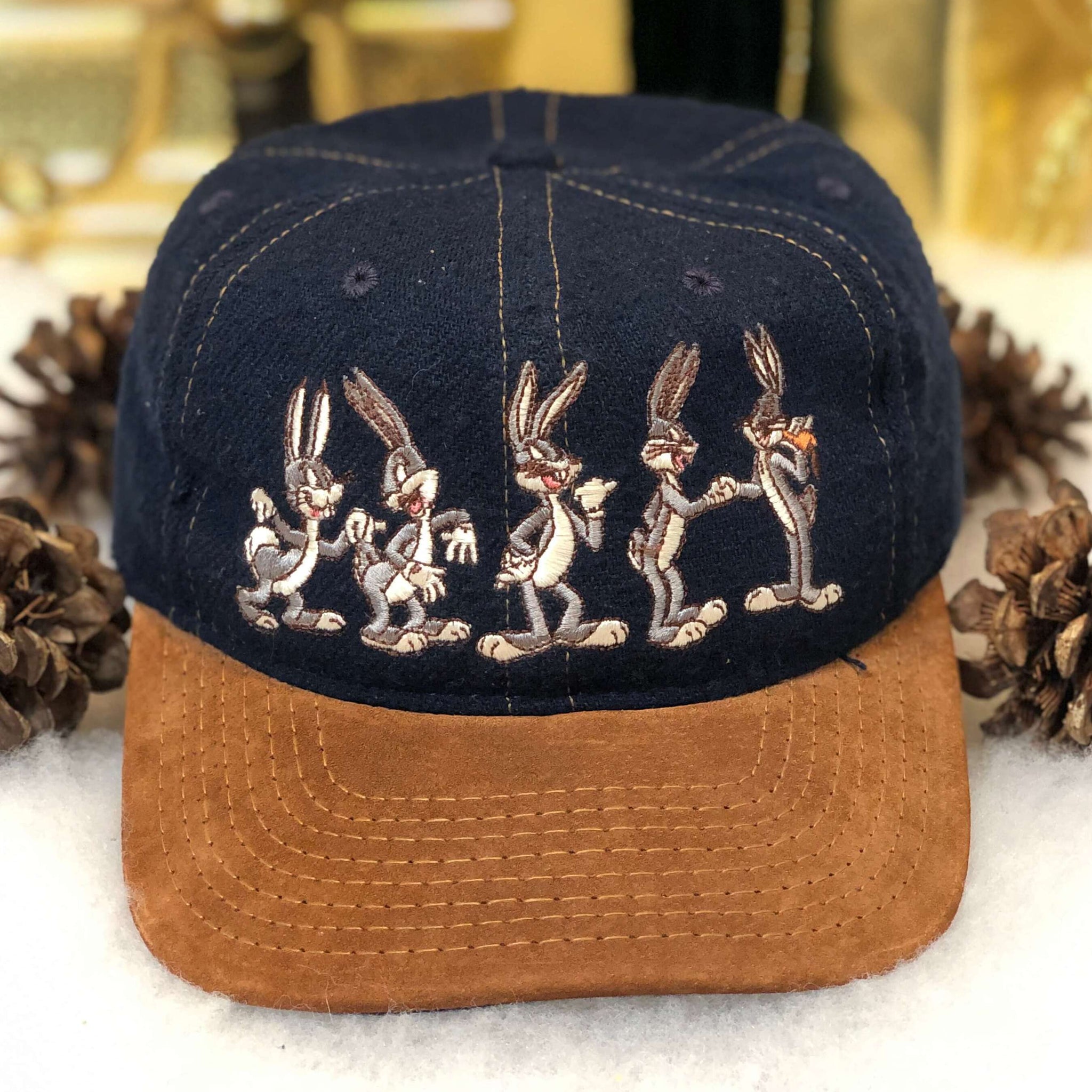 Vintage 1991 Looney Tunes Bugs Bunny Snapback Hat