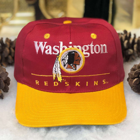Vintage NFL Washington Redskins Eastport Bar Line Twill Snapback Hat