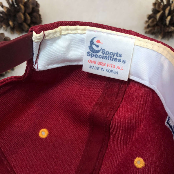 Vintage NFL Washington Redskins Sports Specialties Brim Script Wool Snapback Hat
