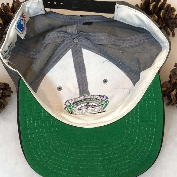 Vintage Deadstock NWT MLB Colorado Rockies The Game Nylon Snapback Hat
