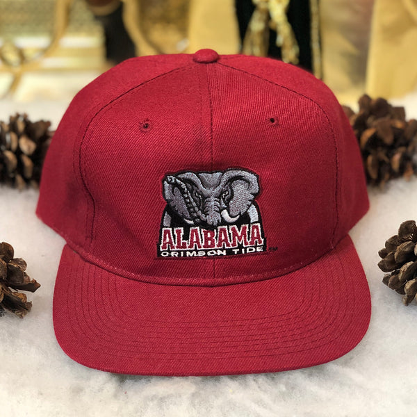 Vintage NCAA Alabama Crimson Tide Sports Specialties Plain Logo Wool Snapback Hat