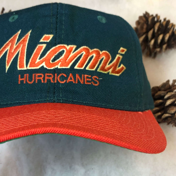 Vintage NCAA Miami Hurricanes Sports Specialties Script Wool Snapback Hat