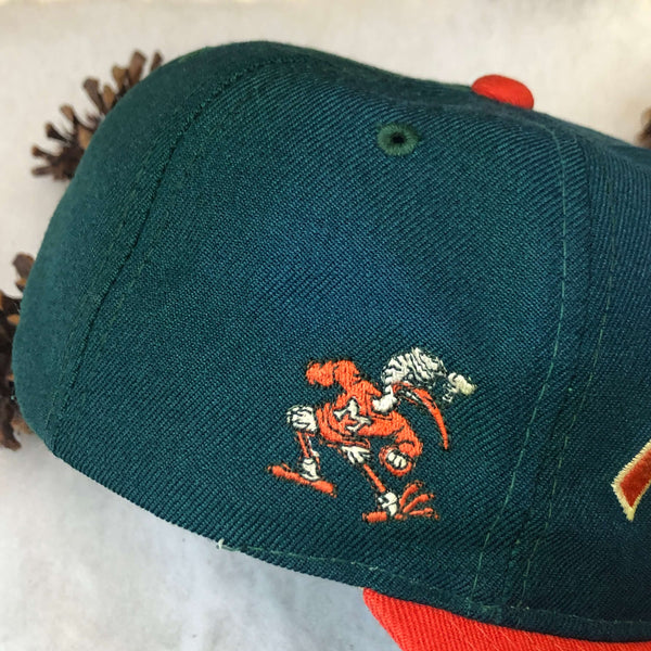 Vintage NCAA Miami Hurricanes Sports Specialties Script Wool Snapback Hat