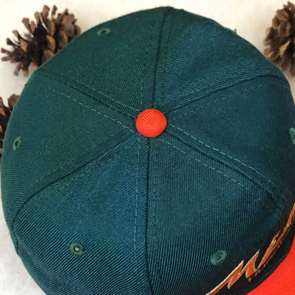 Vintage NCAA Miami Hurricanes Sports Specialties Script Wool Snapback Hat