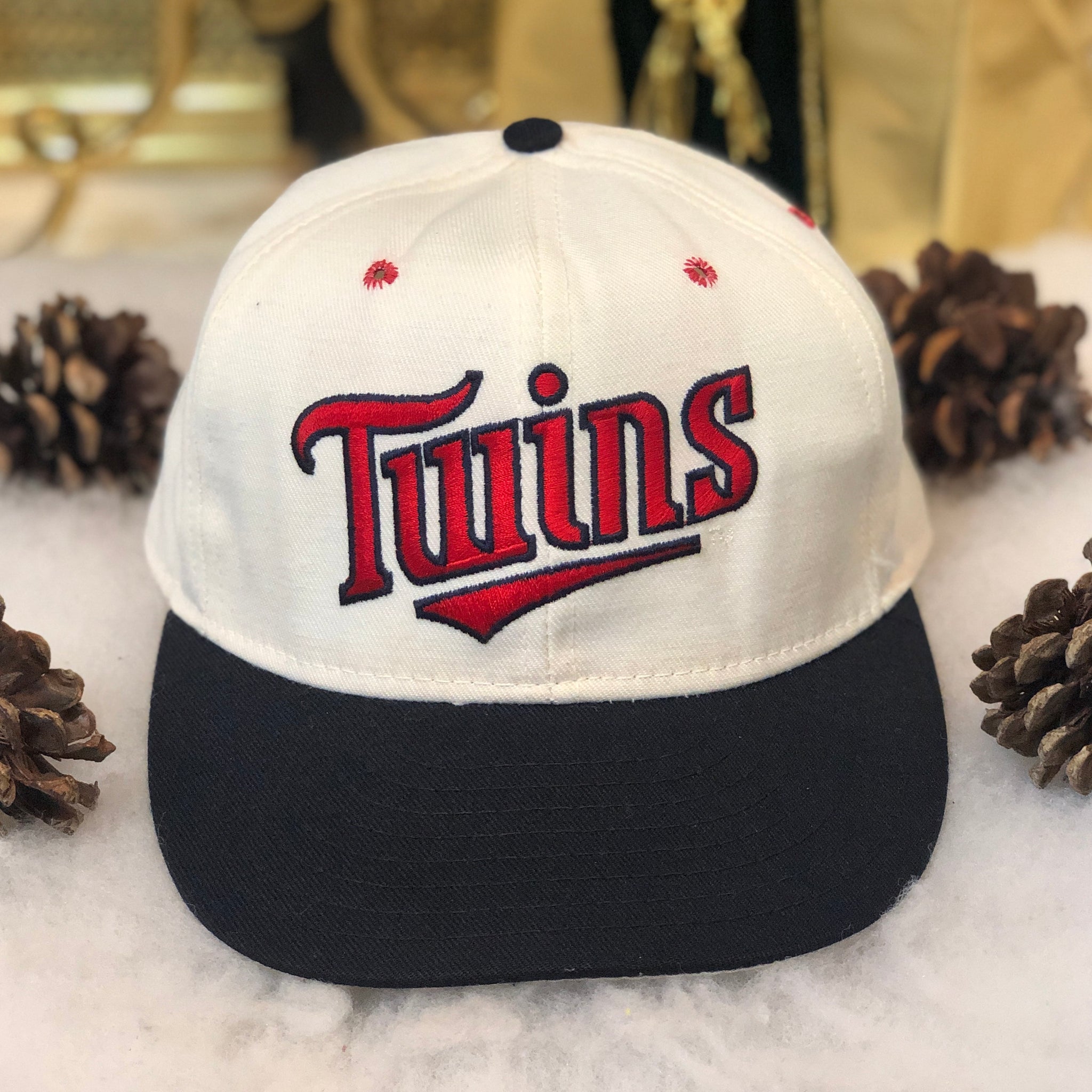 Vintage MLB Minnesota Twins Annco Pro-Line Wool Fitted Hat 7 1/8