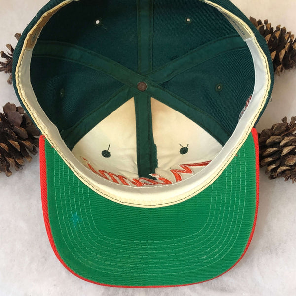 Vintage NCAA Miami Hurricanes Sports Specialties Script Wool Snapback Hat